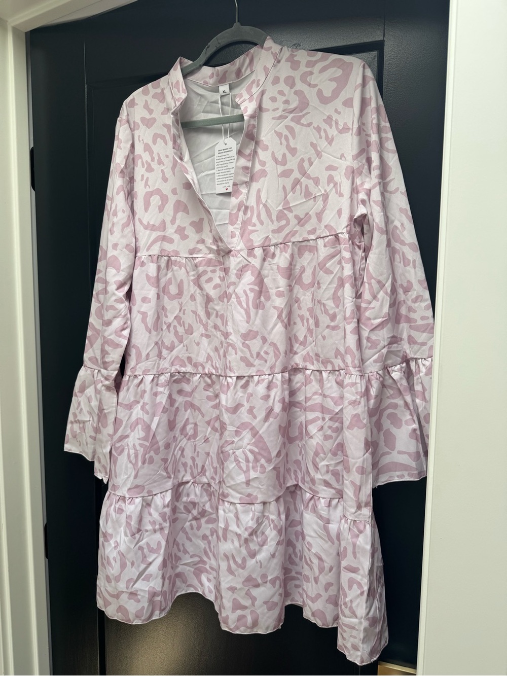 Flight bird Leopard print tunic dress